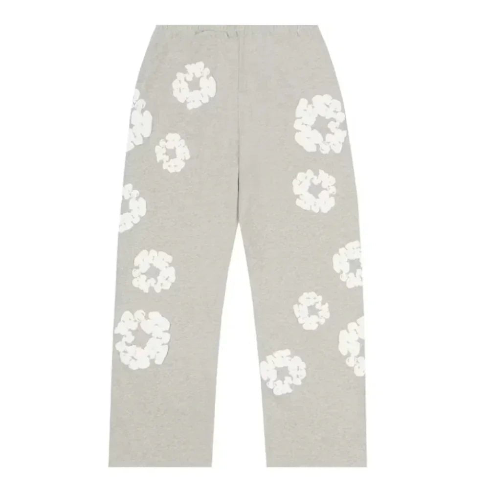 Denim Tears Cotton Wreath Baggy Sweatpants Grey