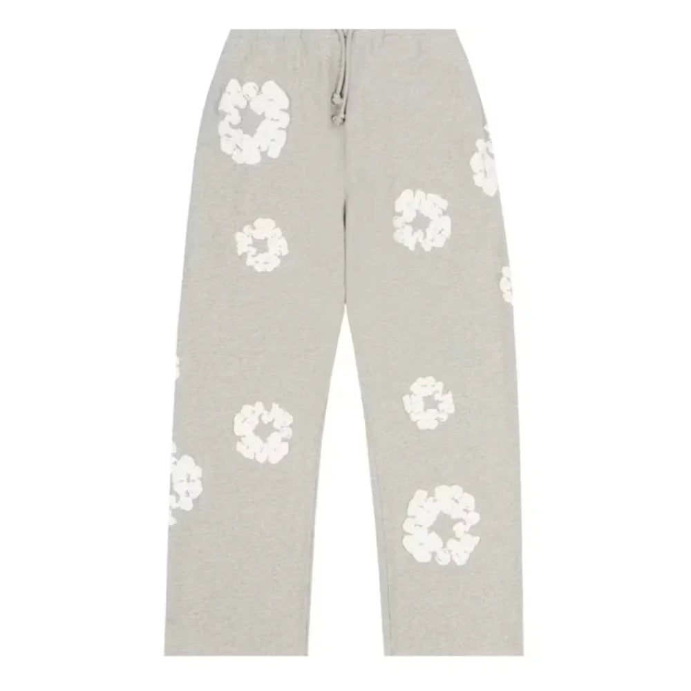 Denim Tears Cotton Wreath Baggy Sweatpants Grey