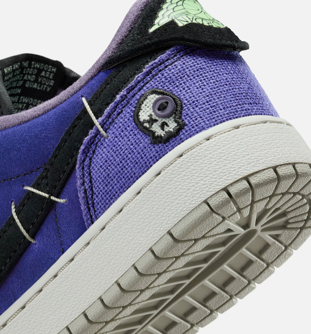 Air Jordan 1 Low OG Grade School Lifestyle Shoes - Regency Purple Dark Raisin