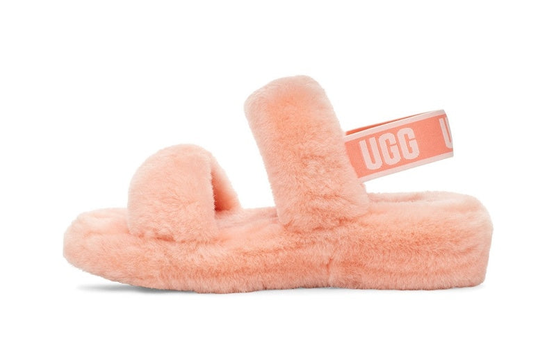 Fluffy Strap Sandals — Pink | New Arrival | In Stock