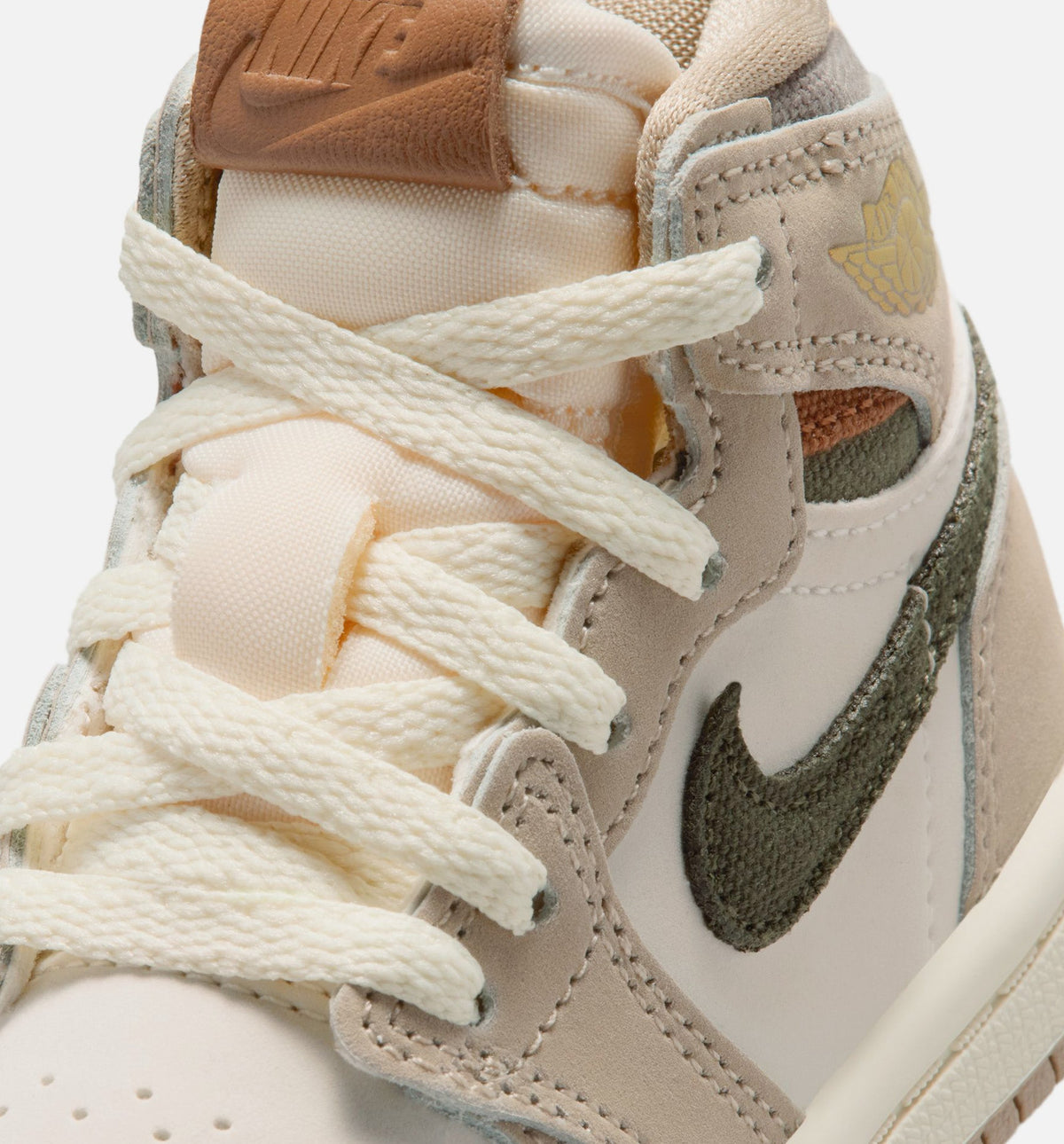 Air Jordan 1 Retro High OG "Khaki" Infant/Toddler Shoe – Khaki/Sail/Coconut Milk/Cargo Khaki