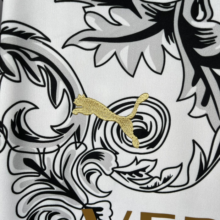 Italy "Versace" White Limited Jersey