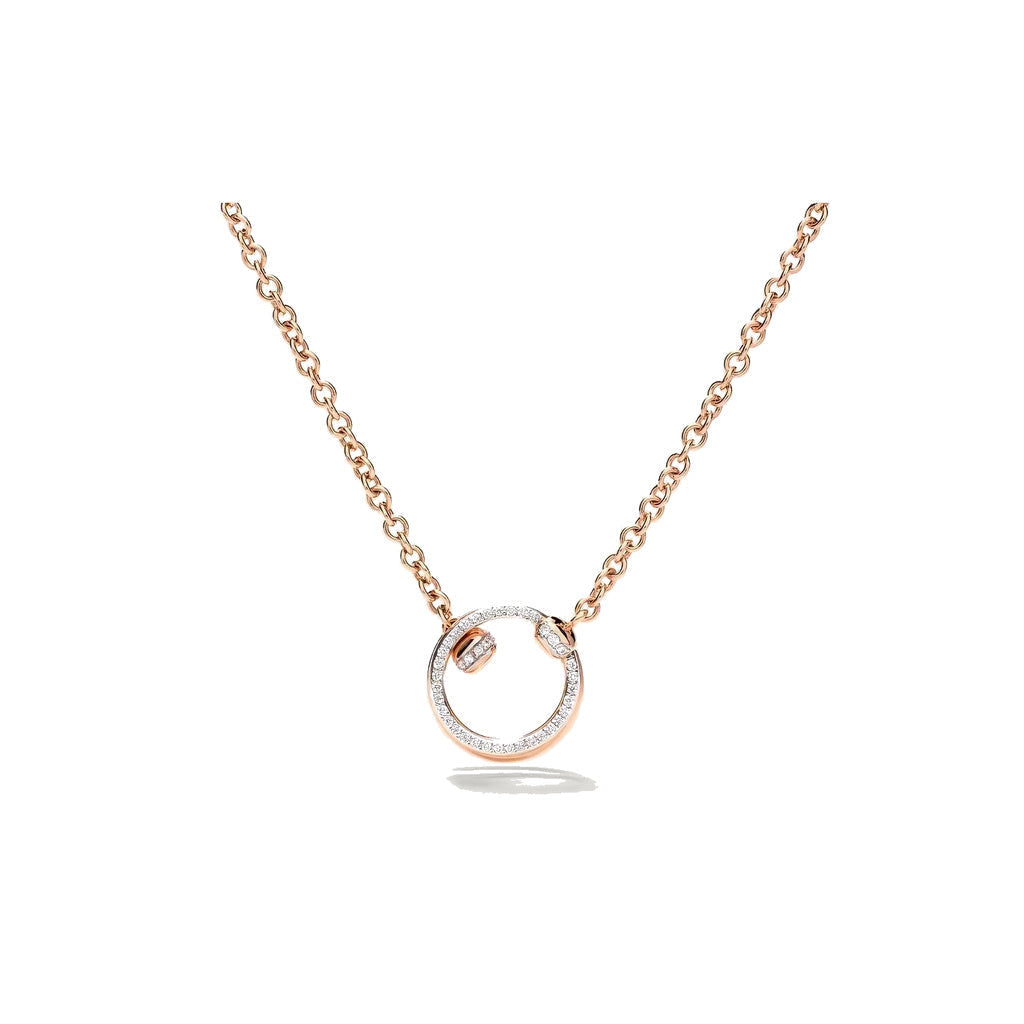 Pomellato Style Together Knot Cubic Zirconia Necklace