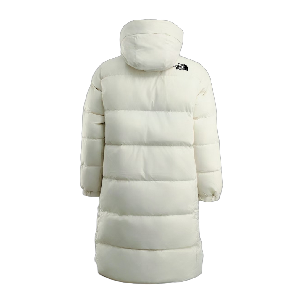 The North Face Color-Block Long Down Coat | White | Premium Down