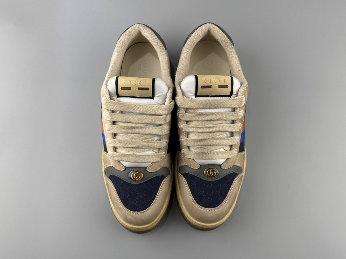 Gucci Aged Stripe Low-Top Sneakers