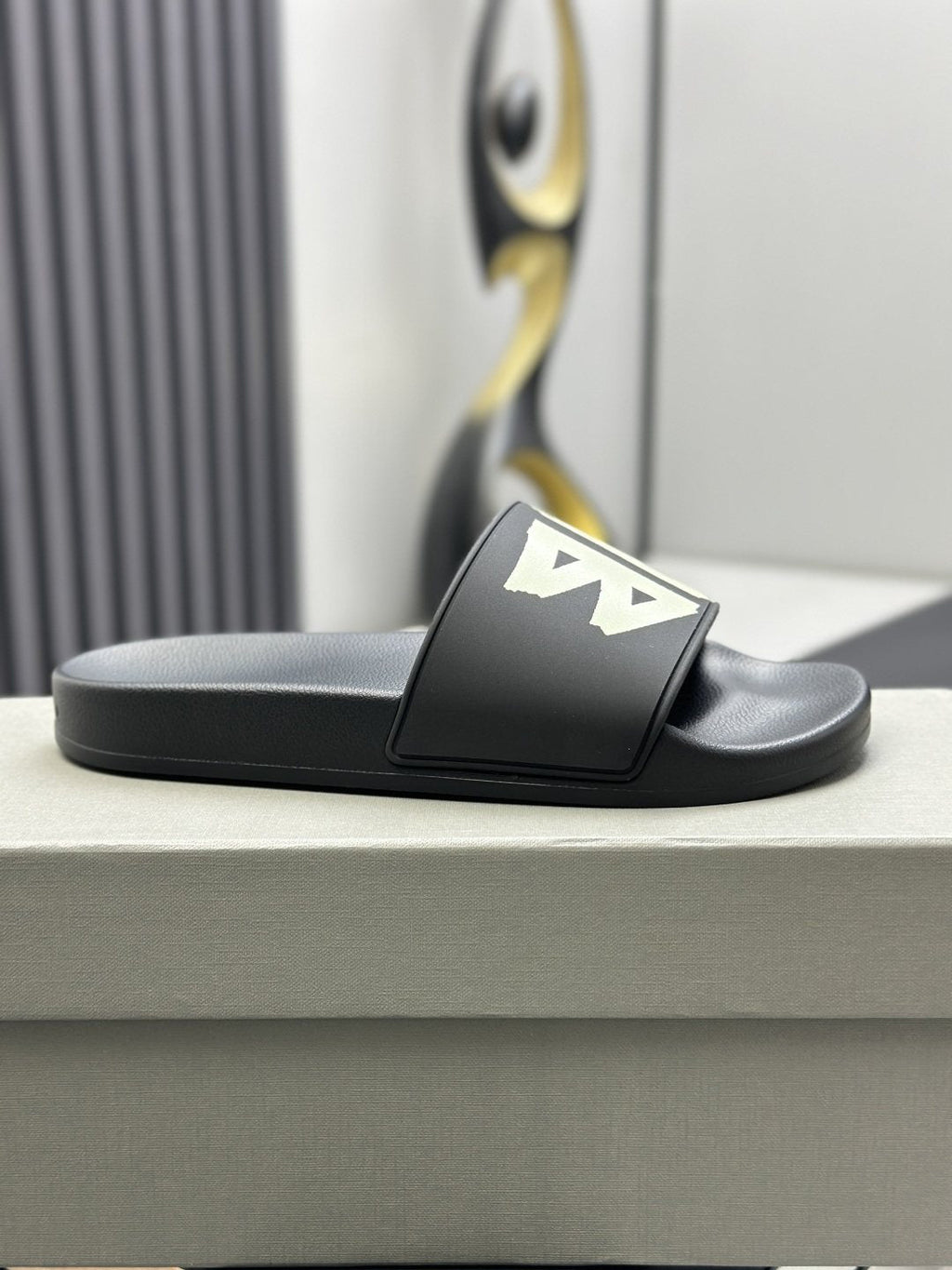 Balenciaga Logo Slide Sandals