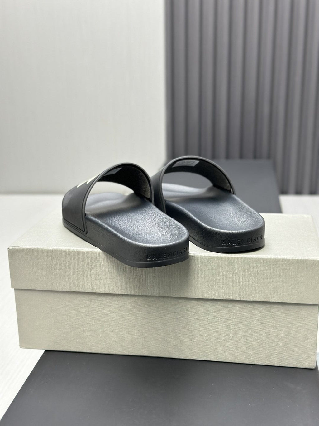 Balenciaga Logo Slide Sandals