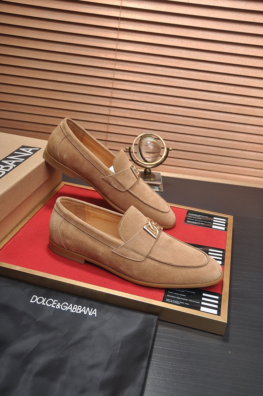 Dolce & Gabbana Metal-Embellished Loafers