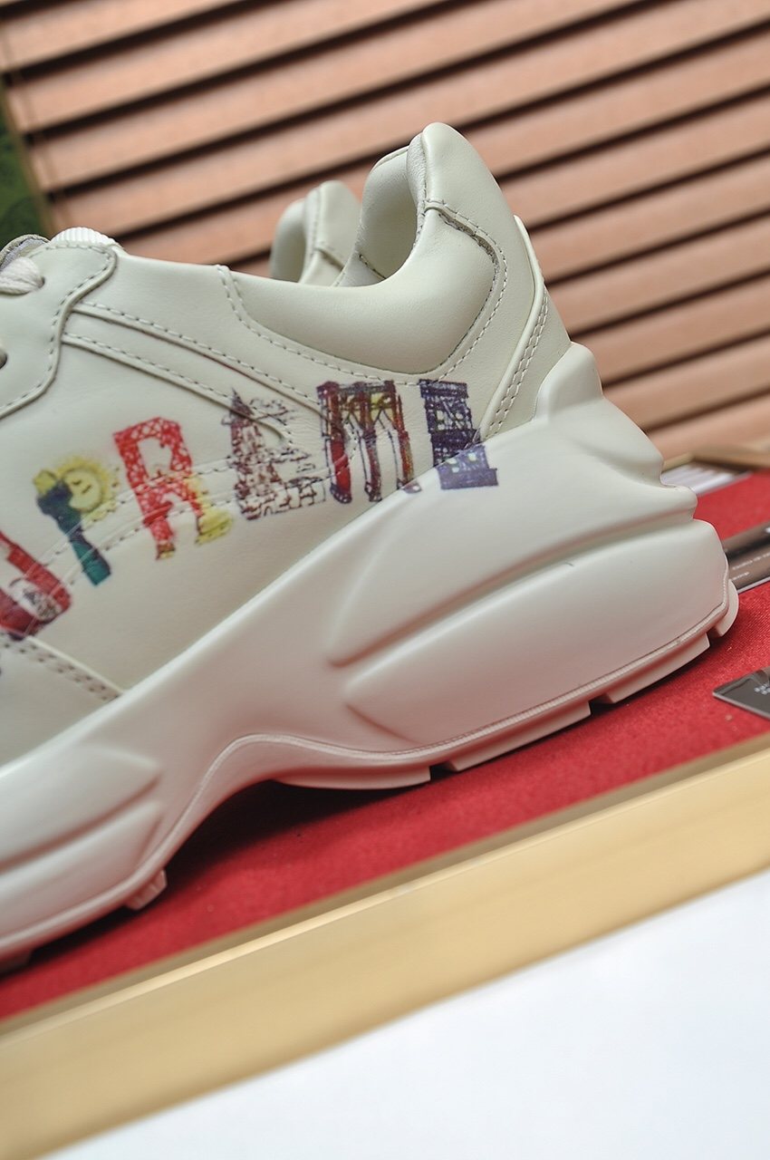 GUCCI Multicolor Lettering Chunky Sneakers
