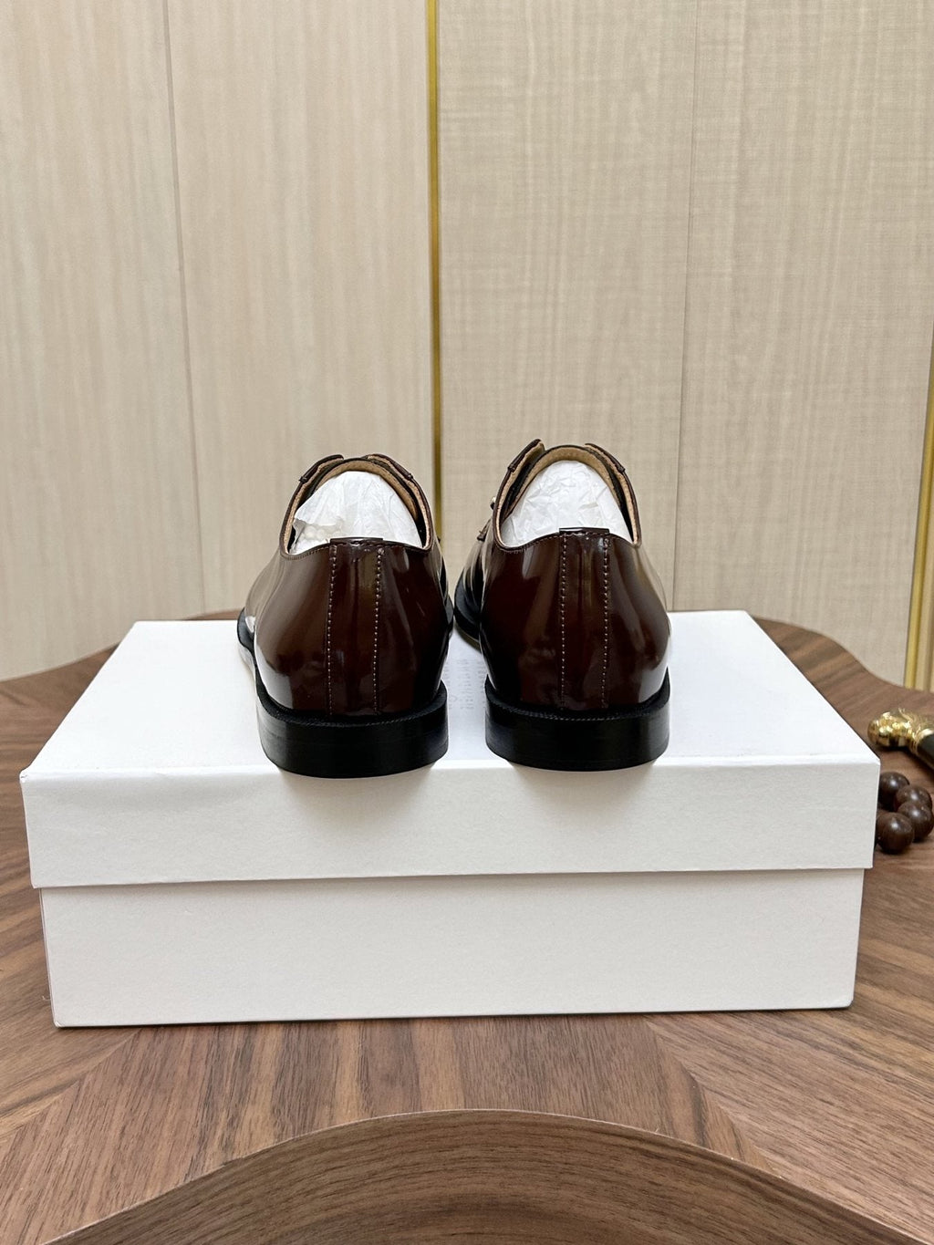 Maison Margiela Dark Brown Split-Toe Derby Shoes