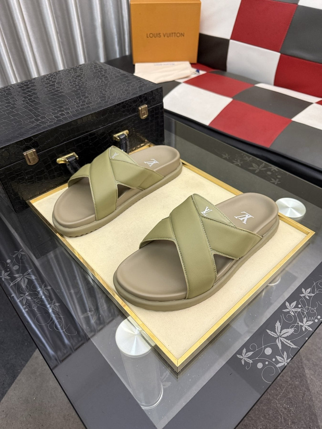 Louis Vuitton Crossover Slide Sandals - Open Toe
