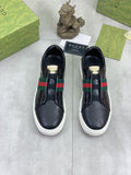 Gucci Green-Red Stripe Slip-On Sneakers