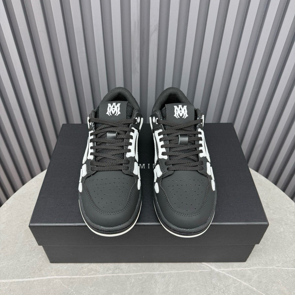 AMIRI Mint Green Paneled Low-Top Sneakers