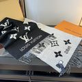 Louis Vuitton Two-Tone Fringed Scarf