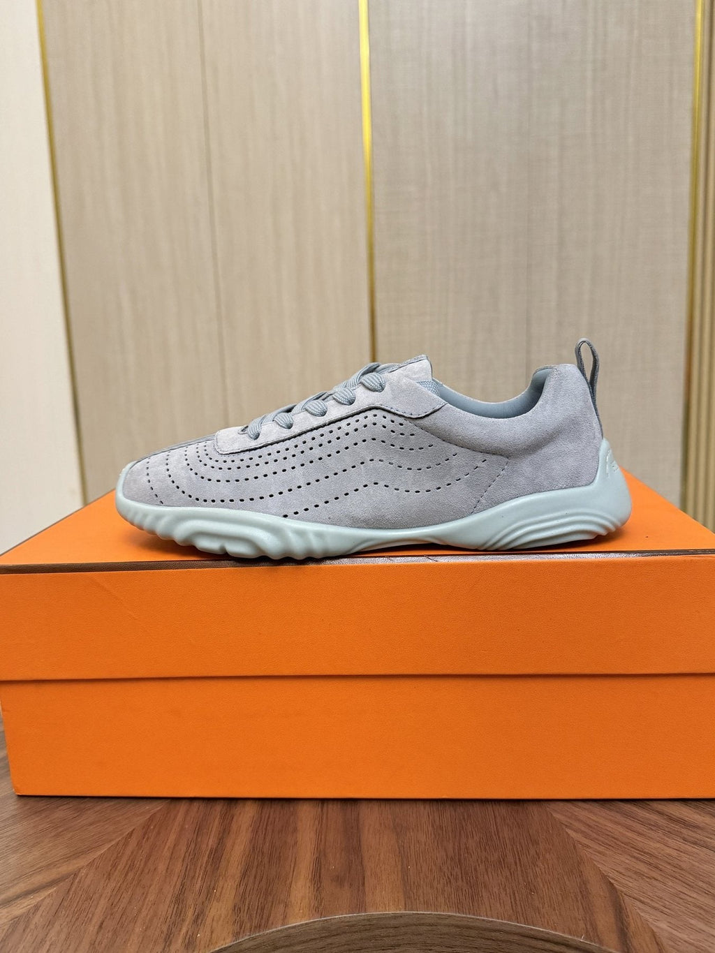 Hermès Perforated Low-Top Sneakers