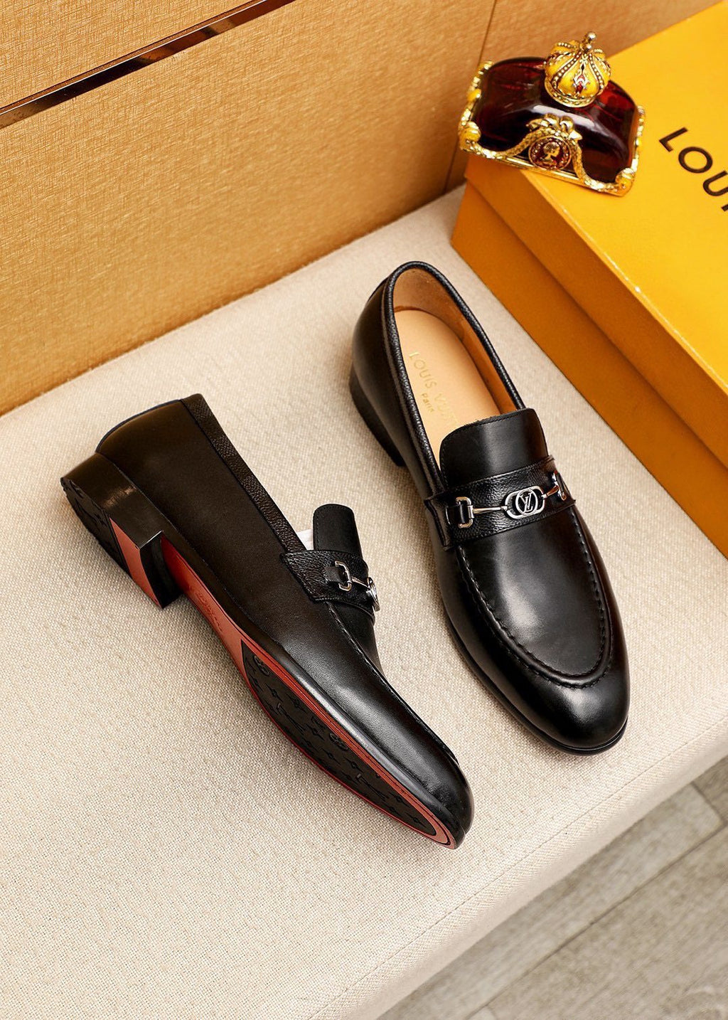 Louis Vuitton Metal Buckle Loafers