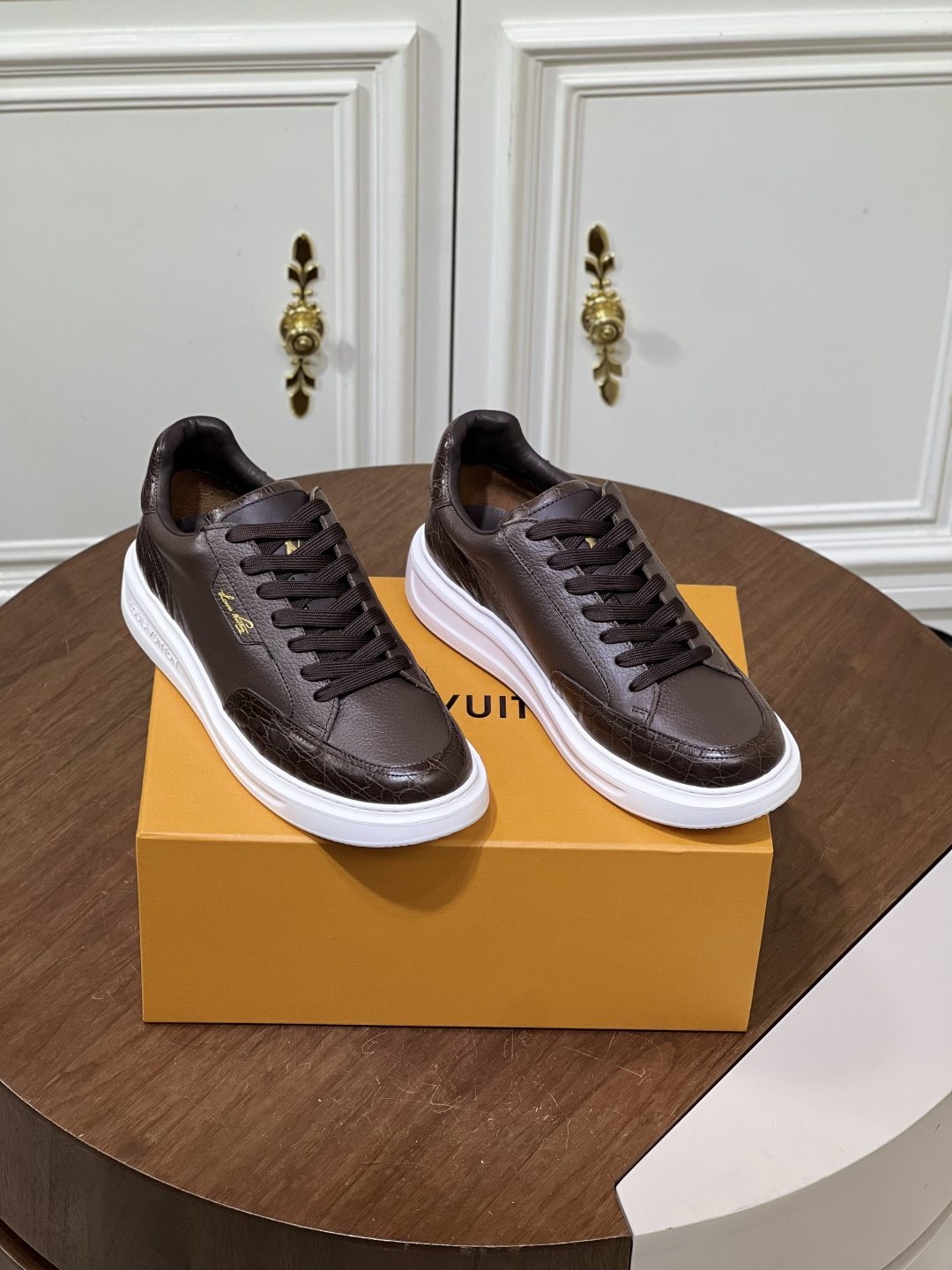 Louis Vuitton Black Low-Top Sneakers