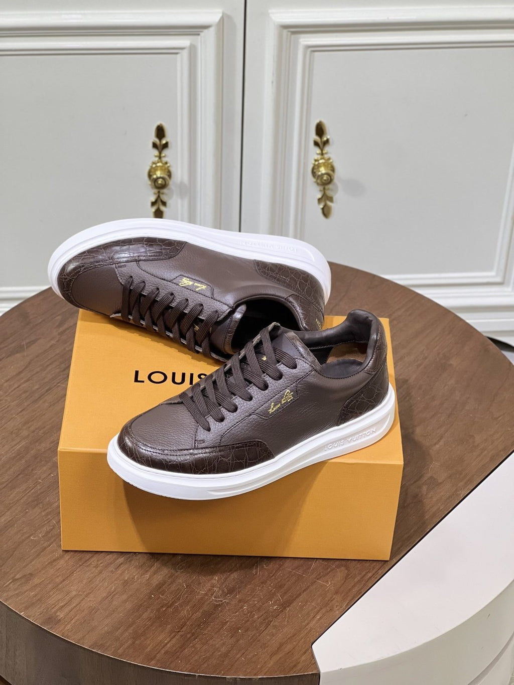 Louis Vuitton Black Low-Top Sneakers