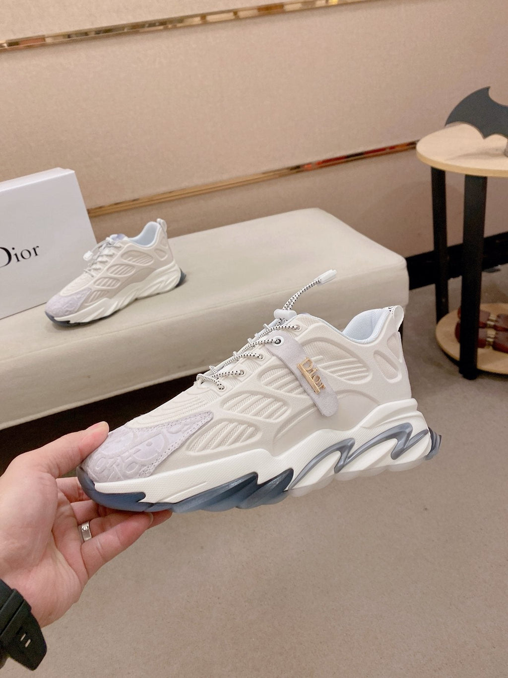 Dior Men's Sculpted Sole Lace-Up Sneakers
