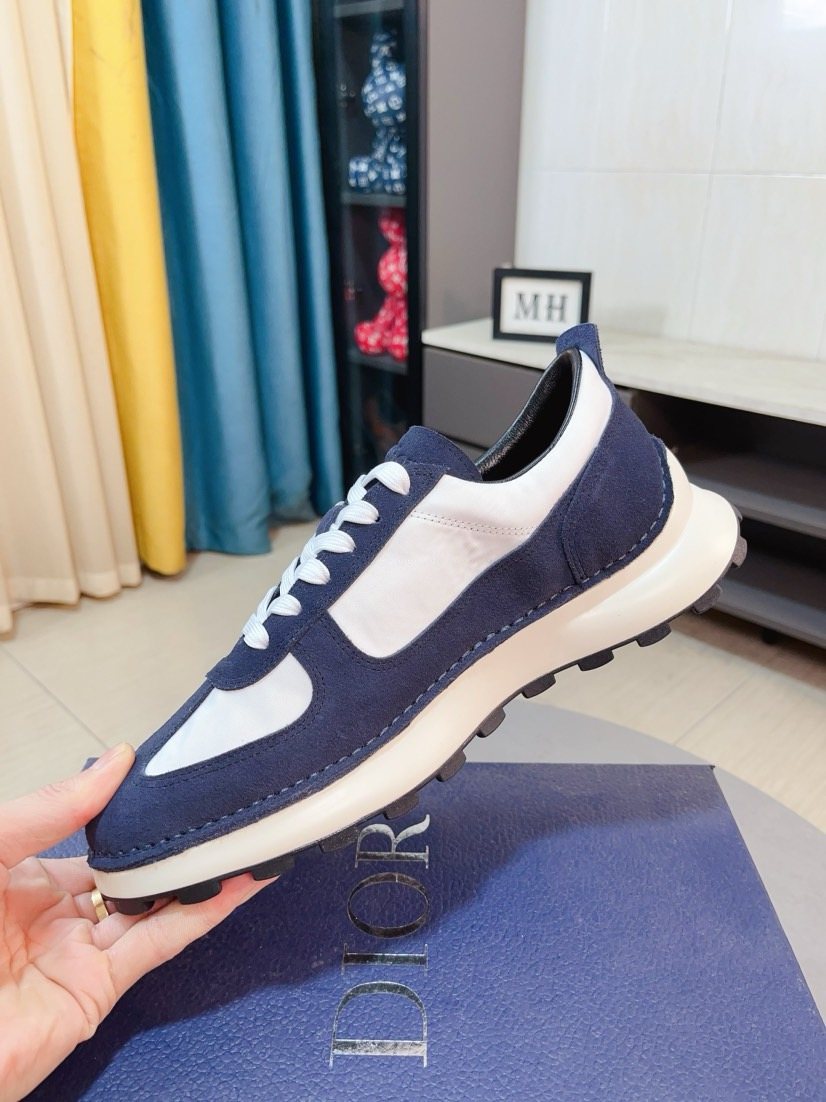 Dior Paneled Lug-Sole Sneakers