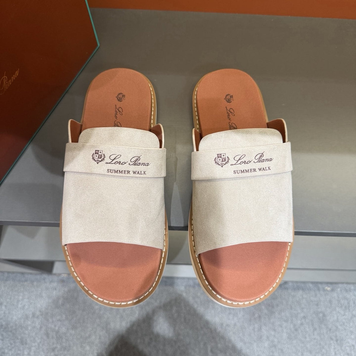Loro Piana Men's Summer Walk Slide Sandals