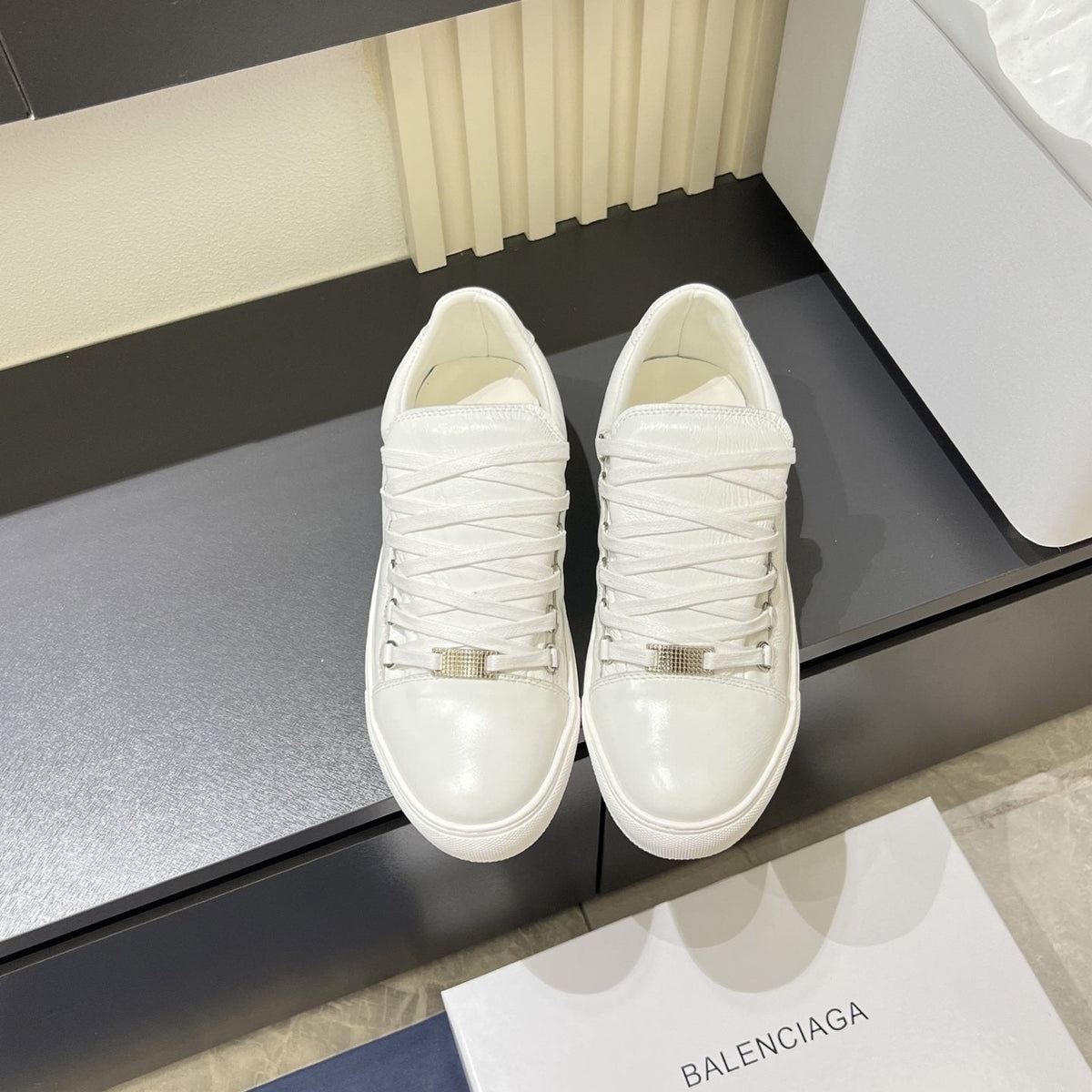 Balenciaga Metal-Bar Low-Top Sneakers