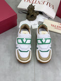 Valentino Double-Strap Low-Top Sneakers