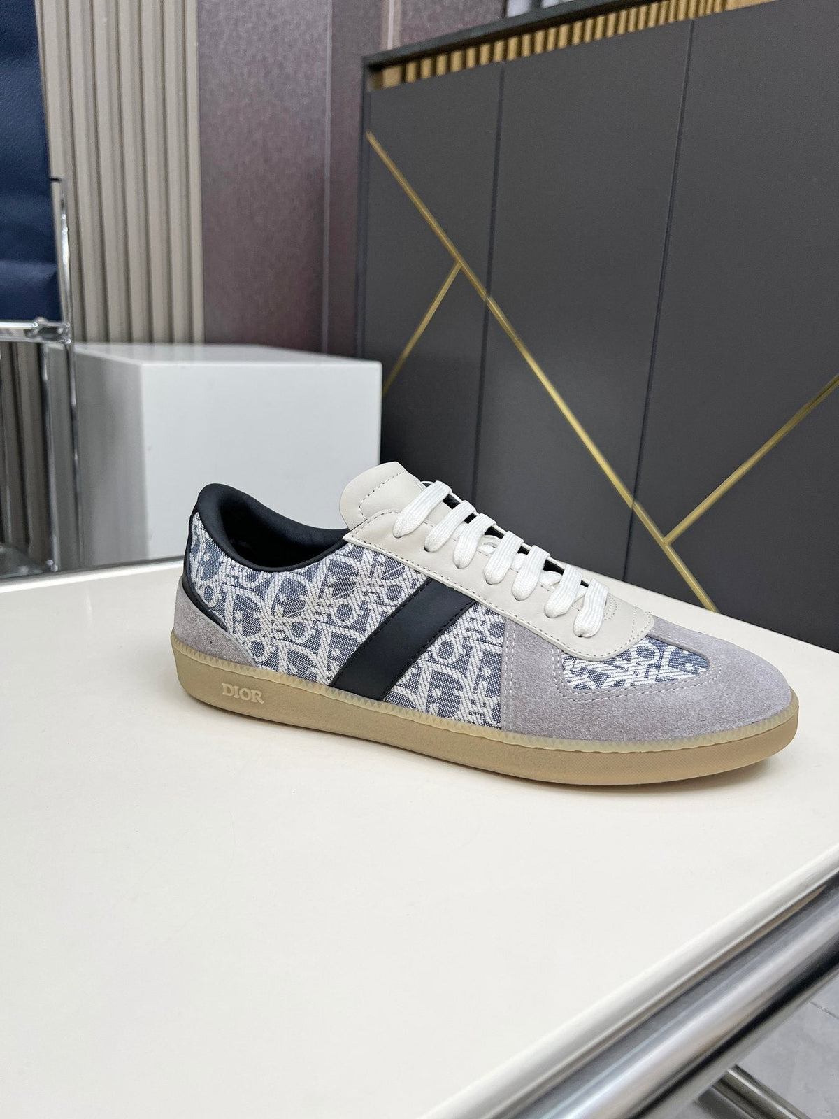 Dior B01 Patterned Low-Top Sneakers