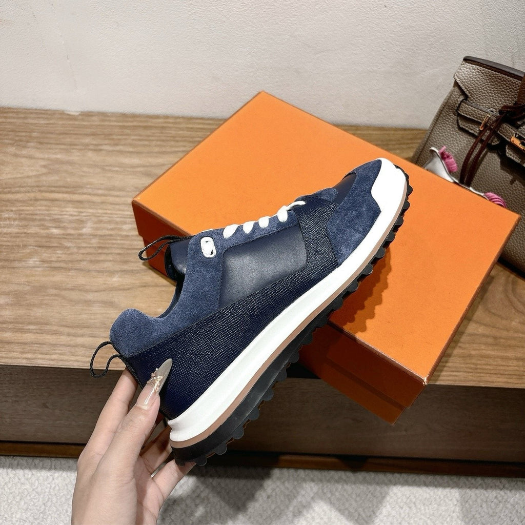 Hermès Paneled Low-Top Sneakers