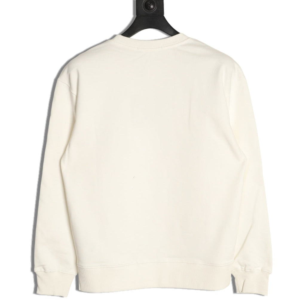 Louis Vuitton Zipper-Pocket Crewneck Sweatshirt - Cream